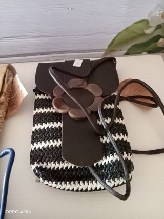 Bolso Pequeño Paja Mujer Hombro