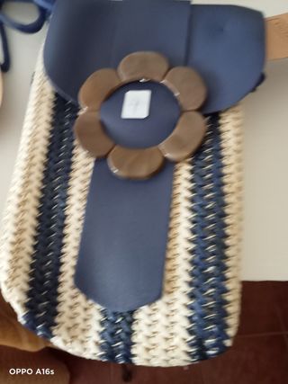 Bolso Pequeño Paja Mujer Hombro