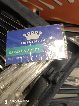 Servizio Posate Linea Italica Satin Oro 72 Pezzi