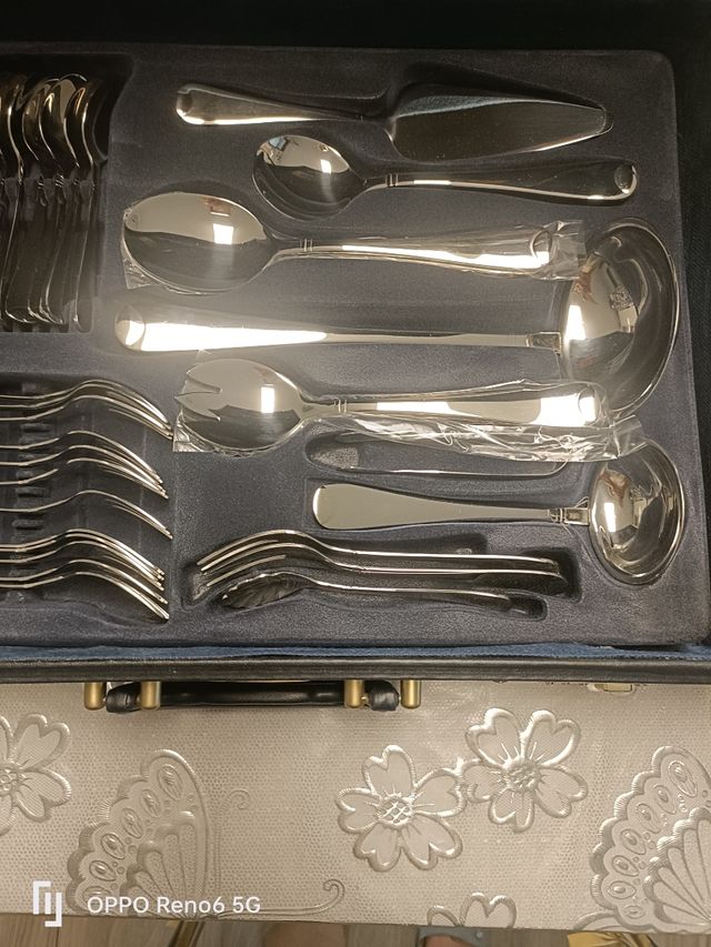 Servizio Posate Linea Italica Satin Oro 72 Pezzi