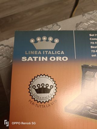 Servizio Posate Linea Italica Satin Oro 72 Pezzi