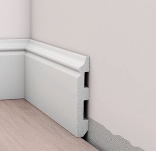 Rodapié Zócalo Blanco de PVC Interior Moderno 