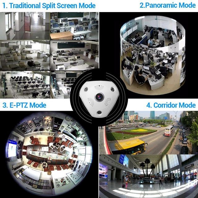 Cámara IP Vigilancia 360 HD 960P WiFi