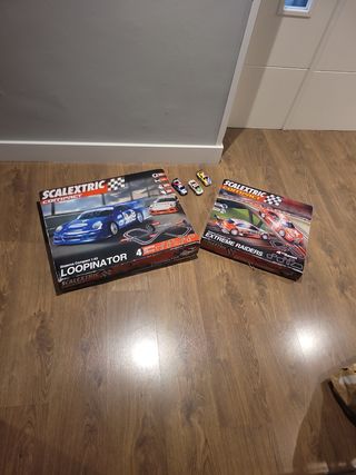2 Pistas Scalextric Compact + Coches