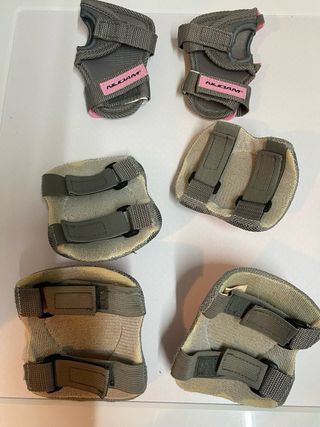 Set Protecciones Patinaje Talla S Rosa