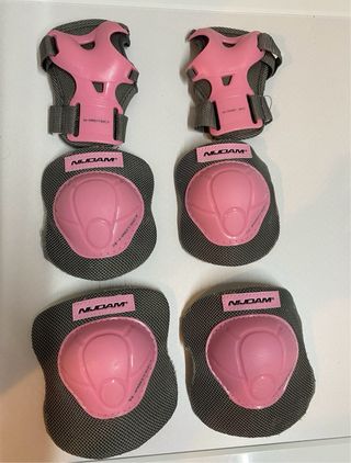 Set Protecciones Patinaje Talla S Rosa