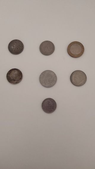 Lotto di 7 monete rare da collezione