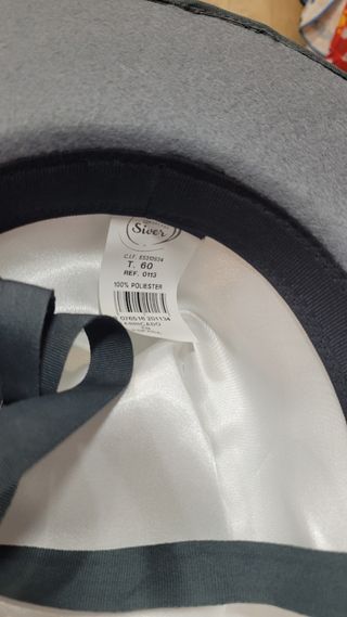 Sombrero Cordobés Gris Forrado