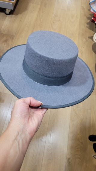 Sombrero Cordobés Gris Forrado