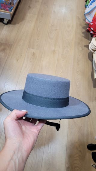 Sombrero Cordobés Gris Forrado