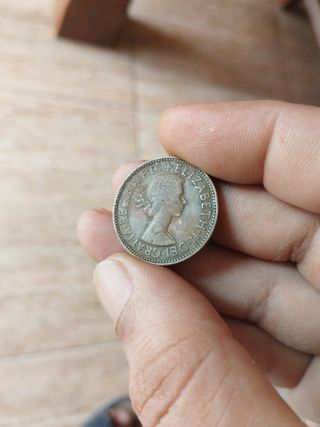 1 Penique Inglés 1845 y 1/2 Penique Inglés 1967