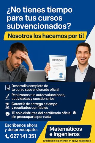 Solucionamos evaluaciones, tareas y damos clases.