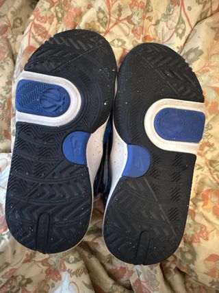 Zapatillas Baloncesto Nike Niño Azul Blanco