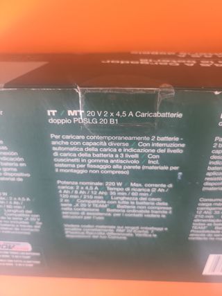 Cargador Doble Parkside Performance 4.5A 20V