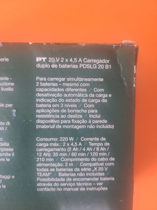 Cargador Doble Parkside Performance 4.5A 20V