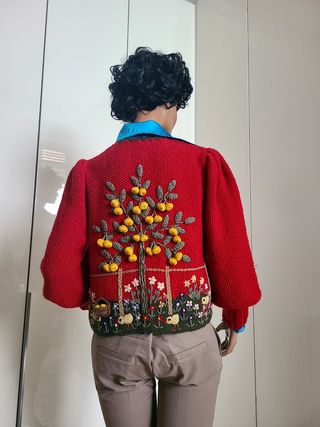 Cardigan Inzy fatto a mano