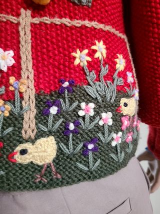 Cardigan Inzy fatto a mano