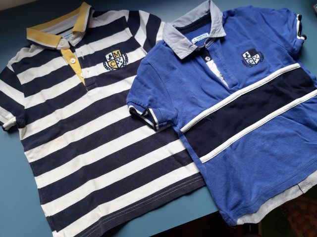 Lote 2 polos Mayoral rayas y azul