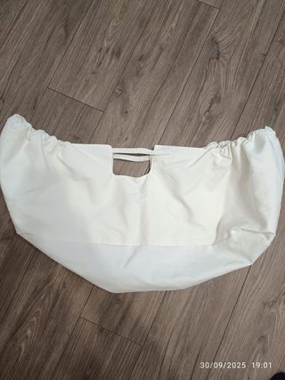 Moisés de mimbre con soporte con funda de pique
