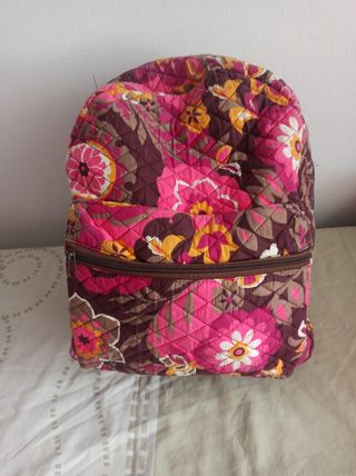Mochila Flores Rosa Multicolor