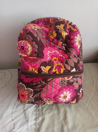 Mochila Flores Rosa Multicolor