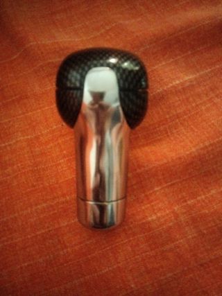 Pomo palanca cambios carbono y cromo