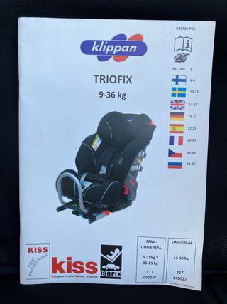 Silla Coche Klippan Triofix Maxi. 
