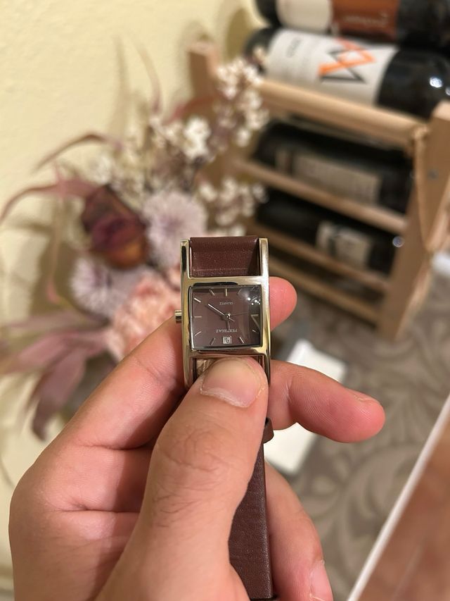 Reloj Pertegaz Plata y Marrón
