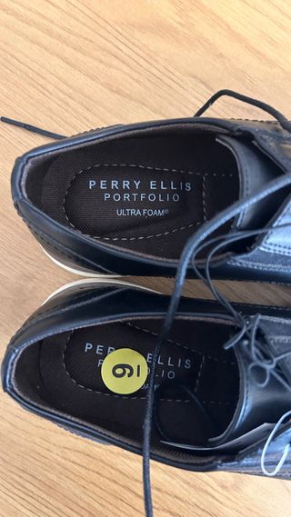 Zapatos Perry Ellis Negros