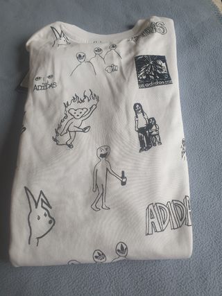 Camiseta Adidas Talla S Dibujos Divertidos