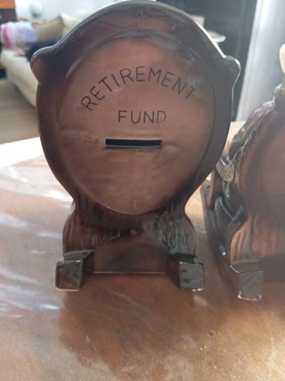 Antichi salvadanai ceramica dipinti a mano