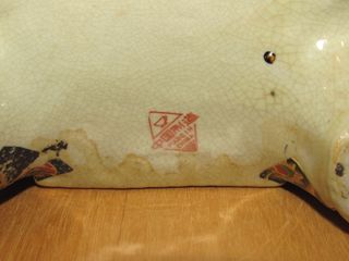 Pedestal peana oriental vintage elefante Satsuma