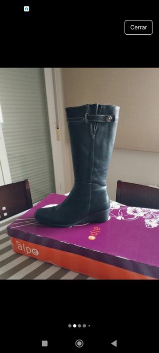 Botas Alpe piel caña media talla 41