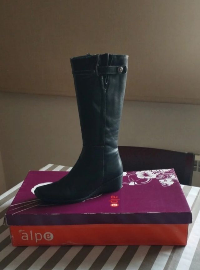 Botas Alpe piel caña media talla 41