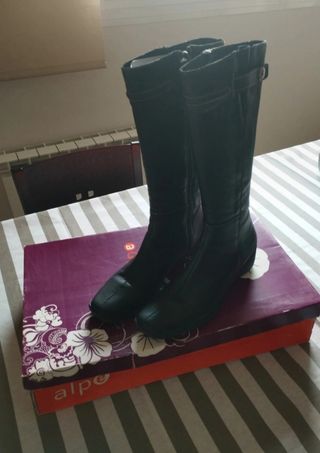 Botas Alpe piel caña media talla 41