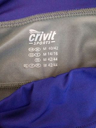 Malla Deportiva 3/4 Mujer Gris