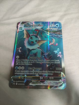 Carta Pokémon Vaporeon VMAX Gigante