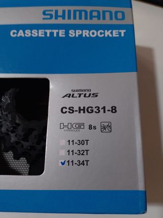 Cassette Shimano HG31-8  11-34T