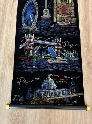Banderola de Londres con monumentos