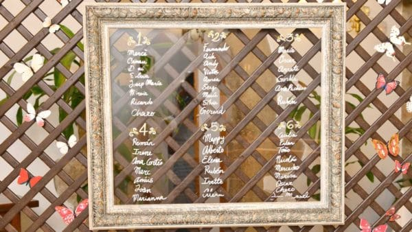 Marco vintage con cristal decorado