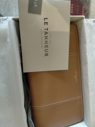 Monedero Le Tanneur Piel Natural Marrón
