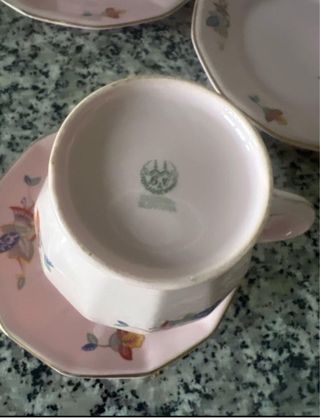 Juego de café de porcelana checa