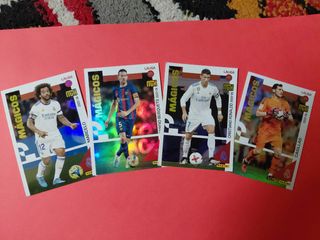 Lote Cromos Mágicos Fútbol: Marcelo, Busquets, CR7