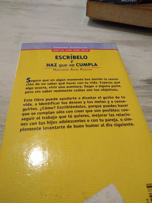 Libro Escríbelo y haz que se cumpla