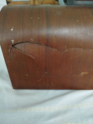 Tapa de máquina de coser Wertheim de madera