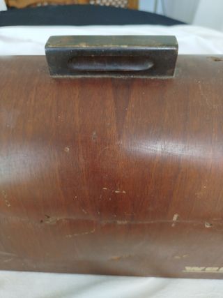Tapa de máquina de coser Wertheim de madera
