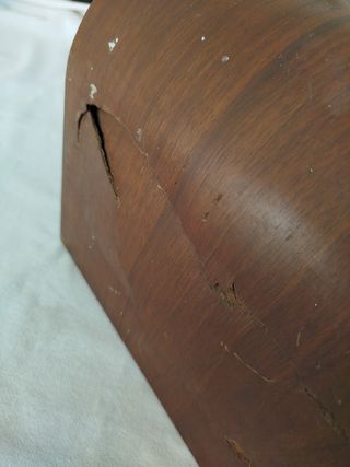 Tapa de máquina de coser Wertheim de madera
