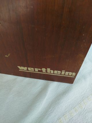 Tapa de máquina de coser Wertheim de madera