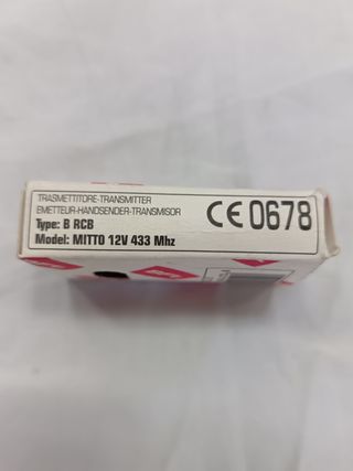 Mando Garaje BFT MITTO B RCB
NUEVO SIN ESTRENAR.