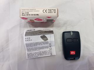 Mando Garaje BFT MITTO B RCB
NUEVO SIN ESTRENAR.